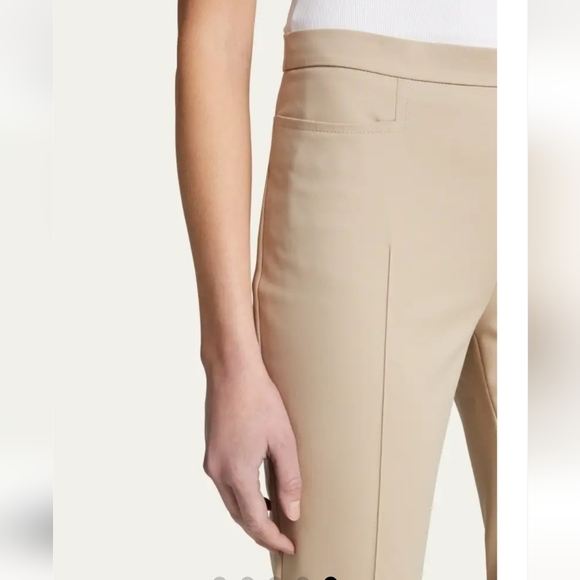 AKRIS PUNTO Franca Mid-Rise Cropped Pants light brown Size 6 - Picture 4 of 15